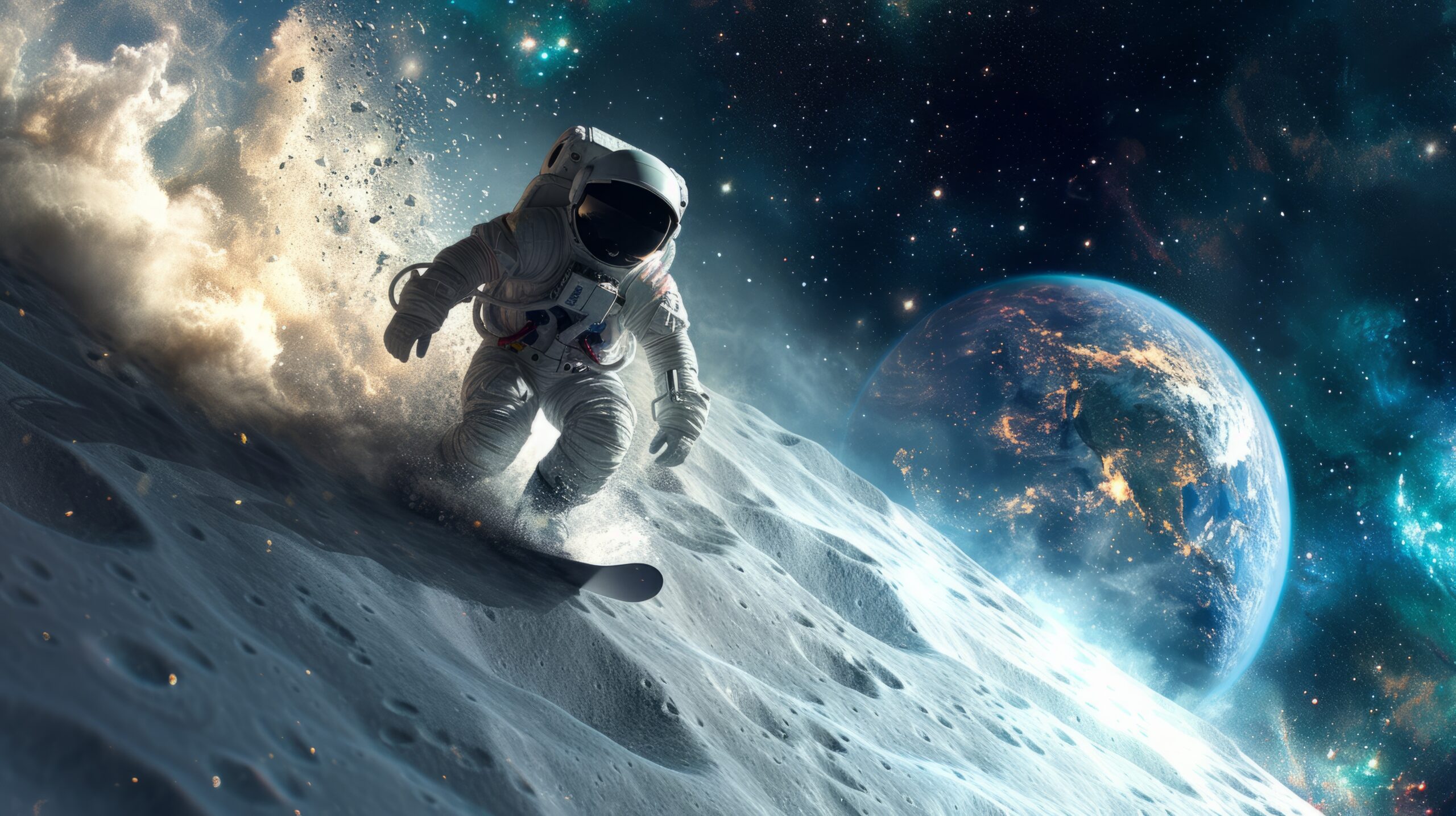 astronauta-con-traje-espacial-practicando-snowboard-en-la-luna